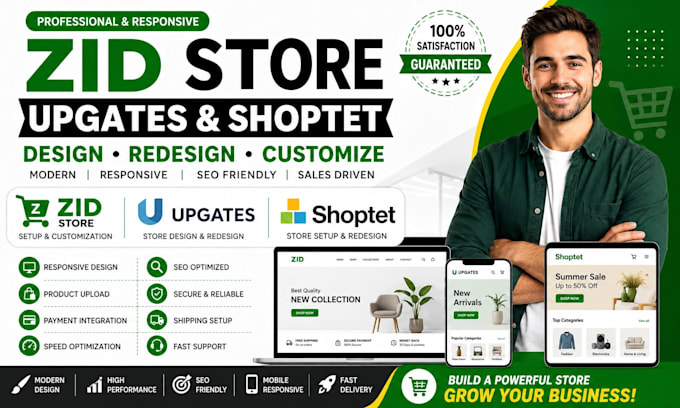 design zid store upgates website shoptet website redesign