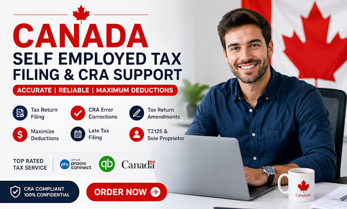 file canada self employed tax returns, fix cra errors and maximize deductions