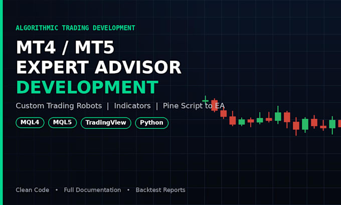 develop custom mt4 mt5 expert advisor trading robot