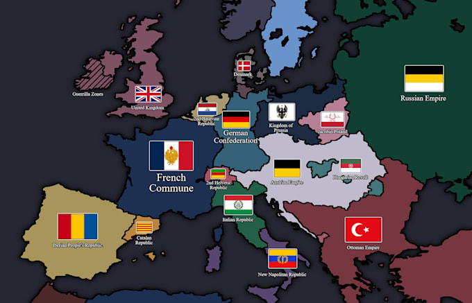create an alternate history map for you