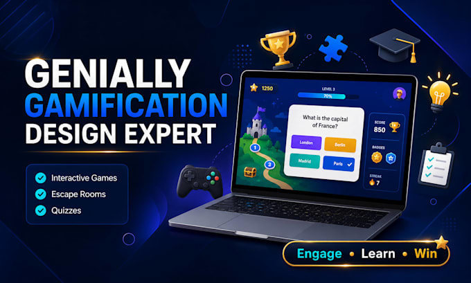 create genially gamification, interactive learning games and escape rooms