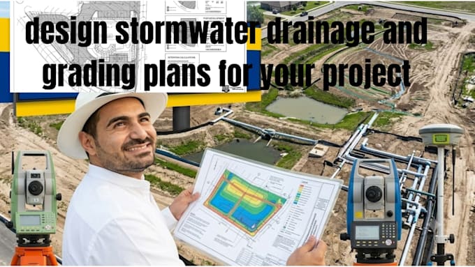 design stormwater drainage and grading plans for fl, ca, ma, nj, ny, tx, project