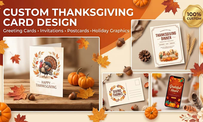 thanksgiving, greeting cards, invitations, postcards, and holiday graphics