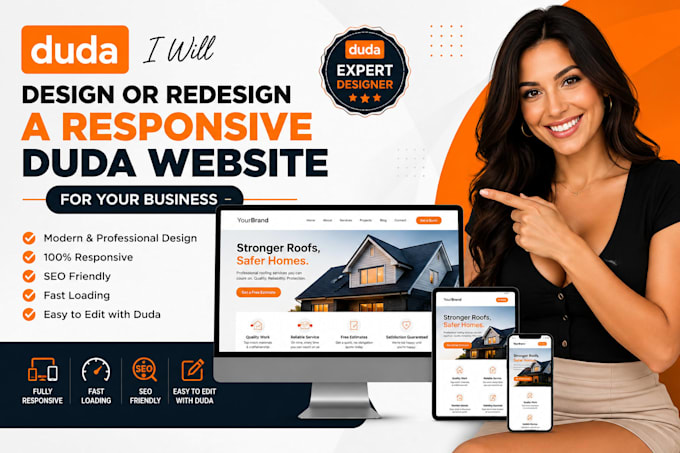 design or redesign a responsive duda website for your business