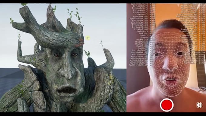 met4human rig,livelink face,code blink,rig3d for livestream,talkinghead,arkit52