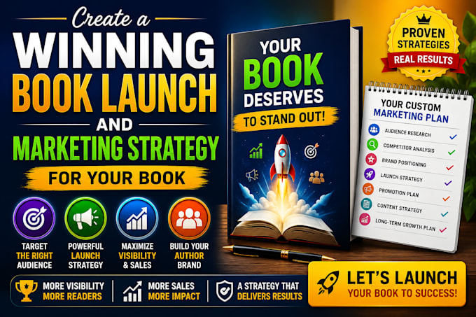 create a winning book launch and marketing strategy for your book