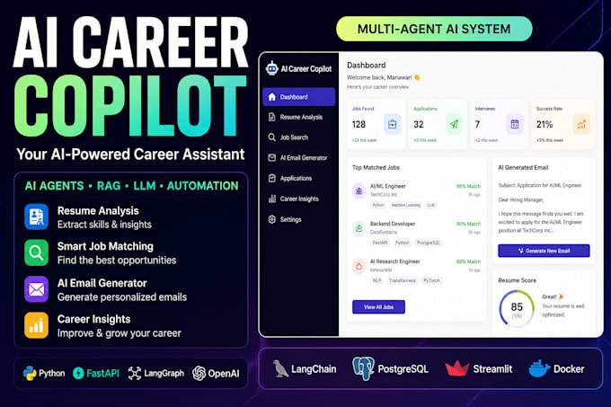 build ai agents using langgraph, langchain, openai and fastapi