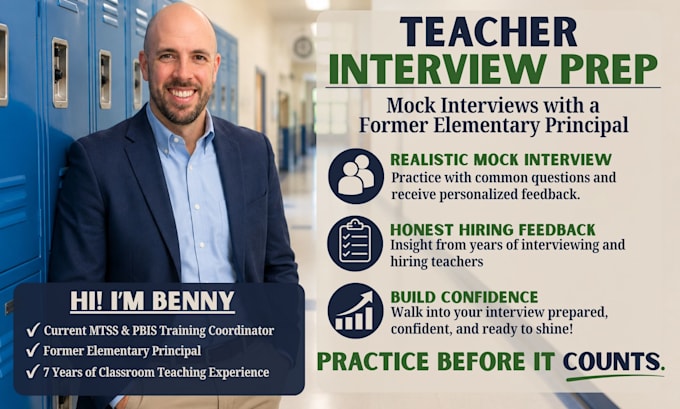 conduct a realistic mock teacher interview with principal feedback