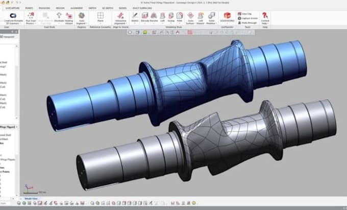 do reverse engineering, scan to cad, image to cad and stl to step conversion dfm