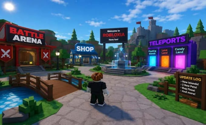 build a full roblox game with map design,scripting, animation,UI,and multiplayer