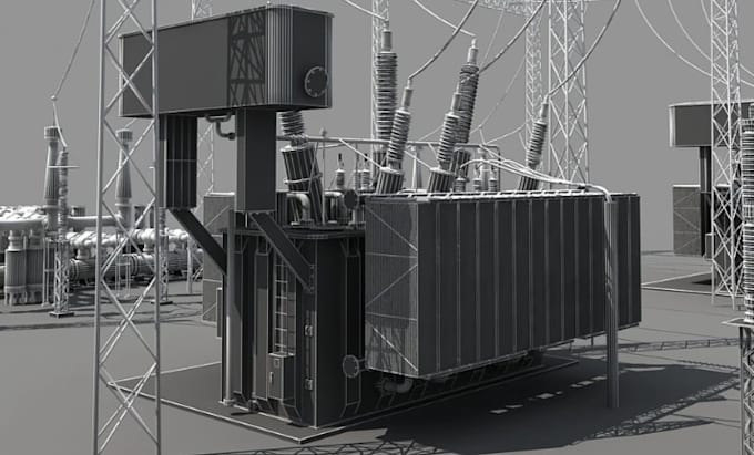 design high voltage electrical substations in 2d and 3d