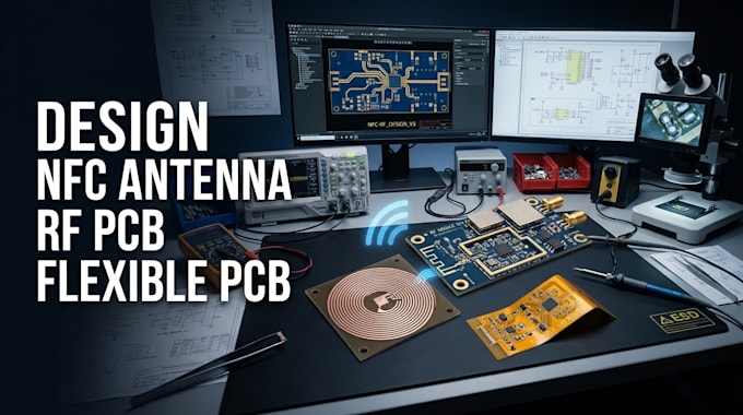 design nfc an design nfc antenna, rf pcb, and flexible pcb for embedded systems