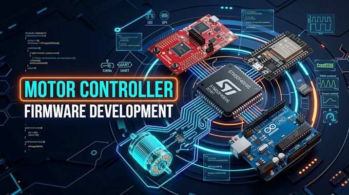 develop motor controller firmware for stm32 ti c2000 arduino and esp32