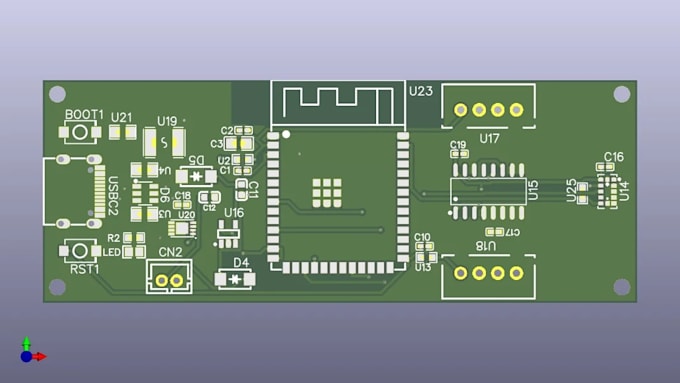 design low power esp32 pcb with usb c, battery charging and hardware integration