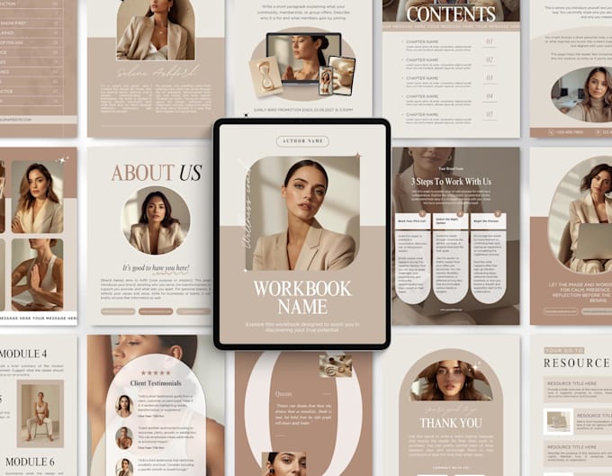 design canva ebook, workbook, lead magnet and pdf layout