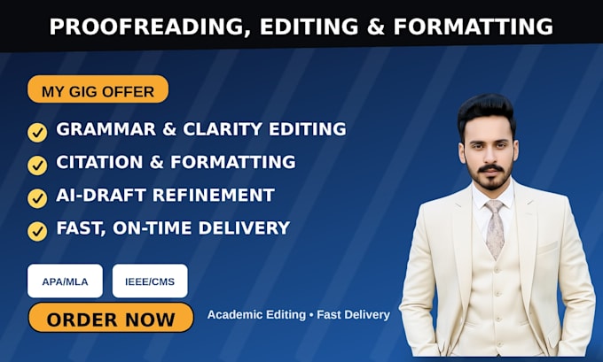 proofread, edit and format your academic paper professionally
