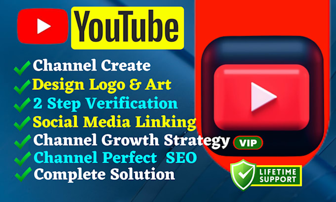 create youtube channel and setup professionally