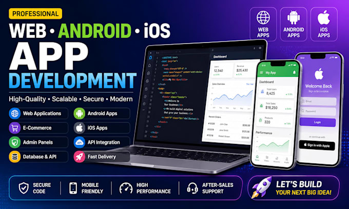 create app and website for you in cheapest prize