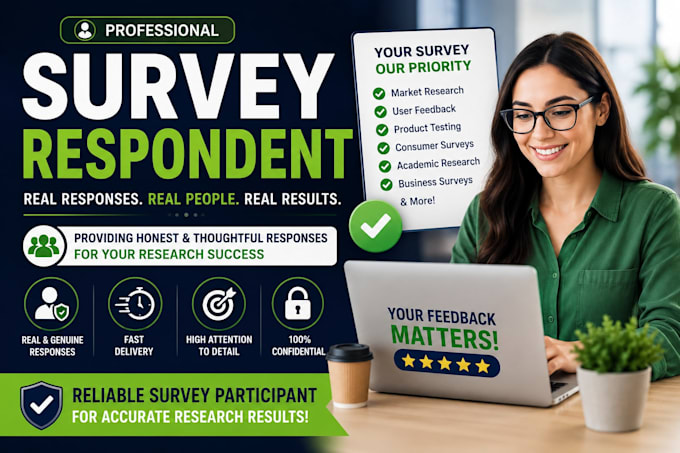 survey respondent for market research and user feedback