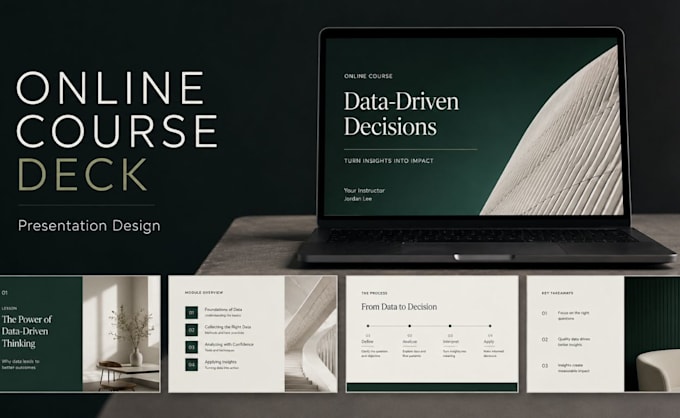 design training, webinar and online course presentations