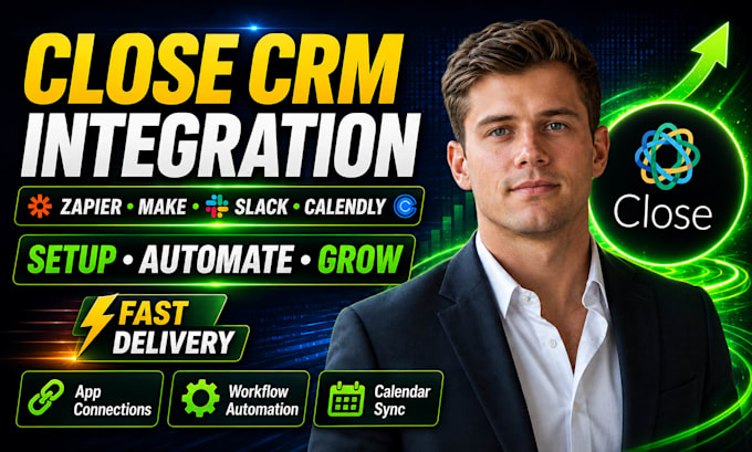 integrate close crm with zapier make slack and calendly