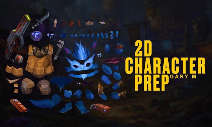 prepare your artwork for spine 2d animation