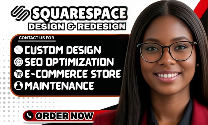 build squarespace website design, redesign squarespace, build squarespace