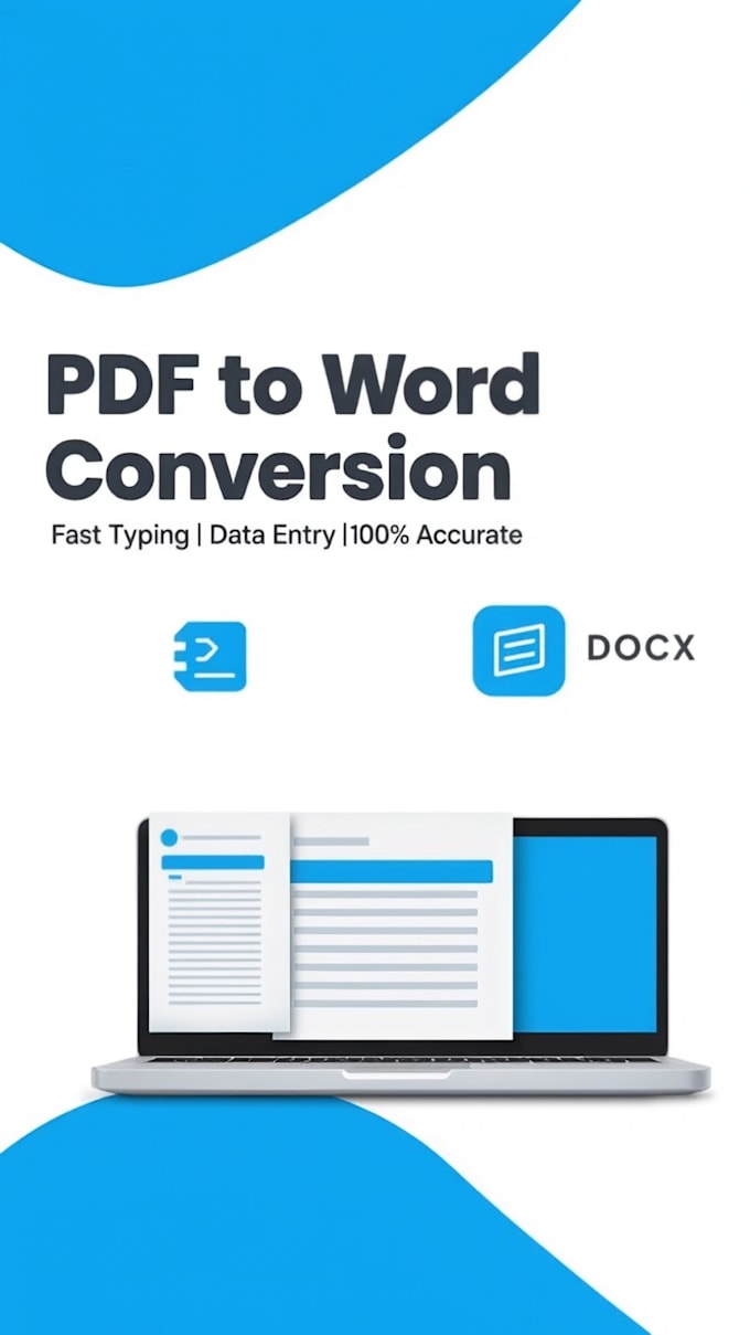 data entry, excel, word and pdf to word typing