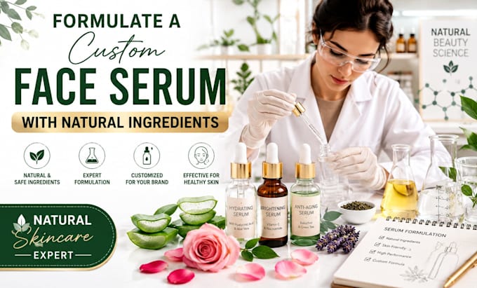 formulate a custom face serum with natural ingredients
