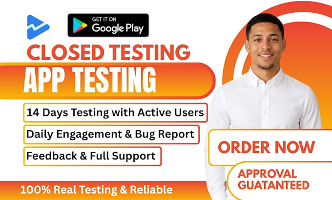 provide 12 testers google play tester for android app testing and closed testing