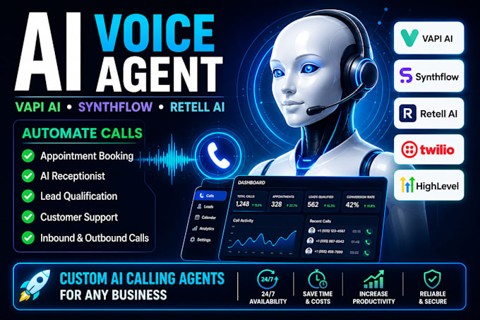 build ai voice agent using vapi ai synthflow retell ai