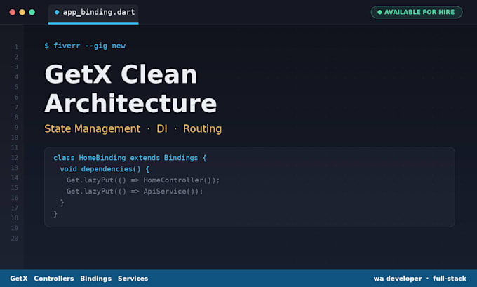 build flutter apps with getx state management