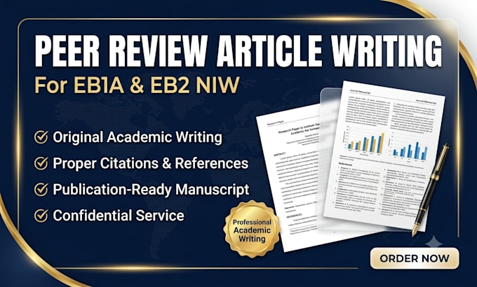 write academic peer review articles for eb1a and eb2 niw petitions
