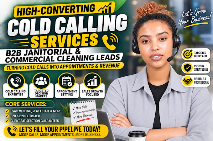 janitorial cold calling, lead generation, appointment setting and cold calling