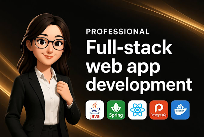 develop a java spring boot and react full stack web application