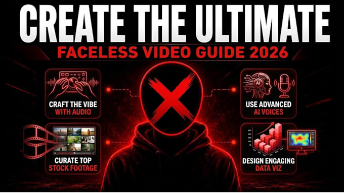 be faceless youtube video creator, tutorial maker and video editor