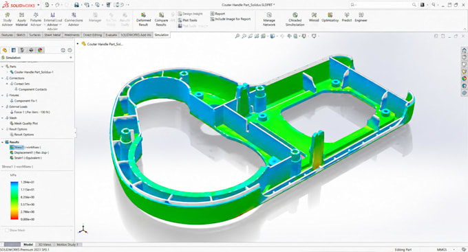 create family mold plastic part design, dfm report thin wall injection solidwork