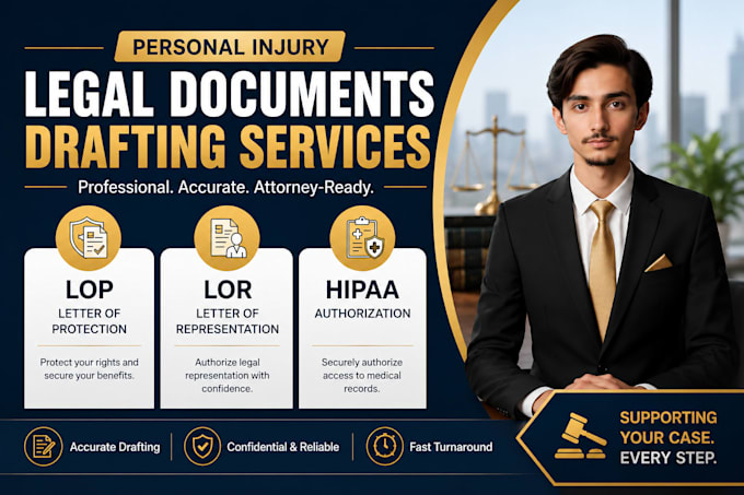 draft lop lor and hipaa authorization for personal injury