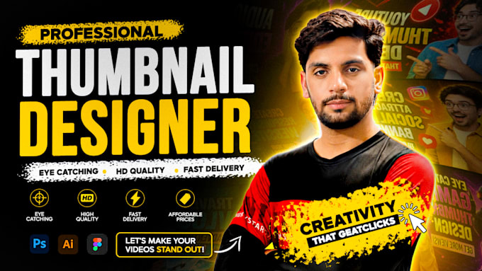 design high CTR youtube thumbnails