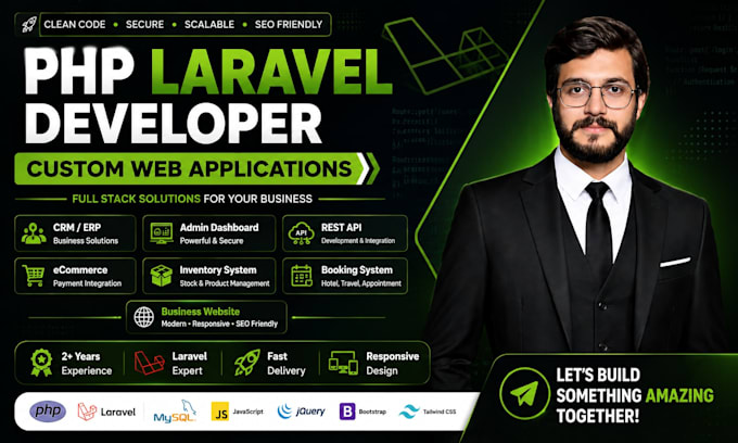 develop professional PHP or laravel website