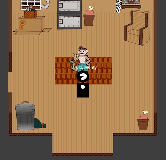 code, draw, or write for a video game developed in godot