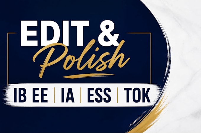 edit and polish ib ess ia