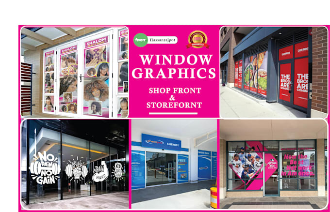 create window graphics, shopfront, storefront, forested sticker, decal