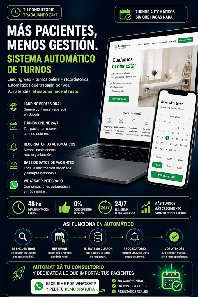 professional landing pages with automated appointment booking