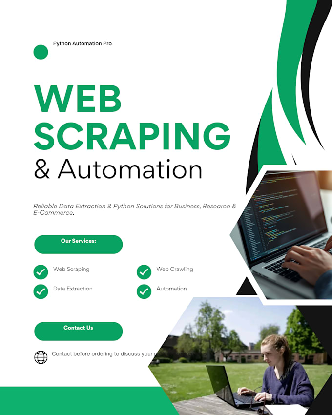 create web scrapper, crawler and bots to automate your tasks