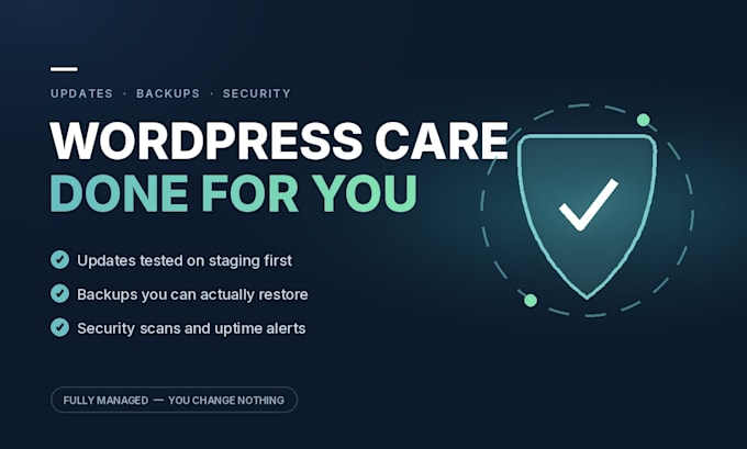 backup and update your wordpress website