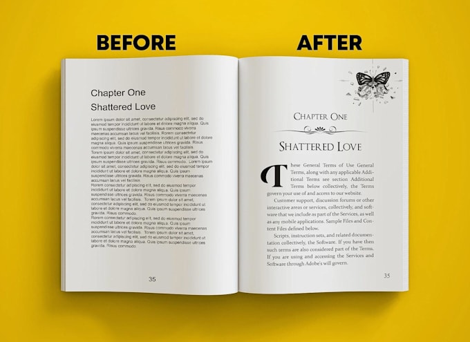 print interior layout design for front matter pages fonts and page layout design