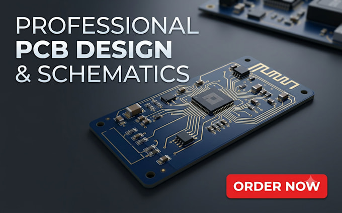 design pcb layout, circuit schematic and custom pcb design