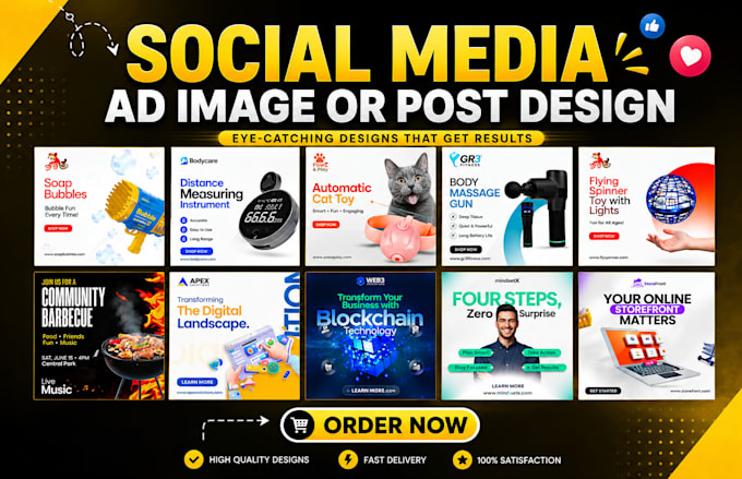do social media post, facebook ad creative, ad image, instagram post, ads design