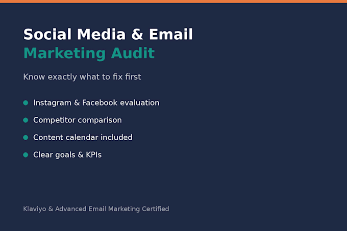 audit your email and social media strategy